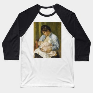 A Woman Nursing a Child by Auguste Renoir Baseball T-Shirt